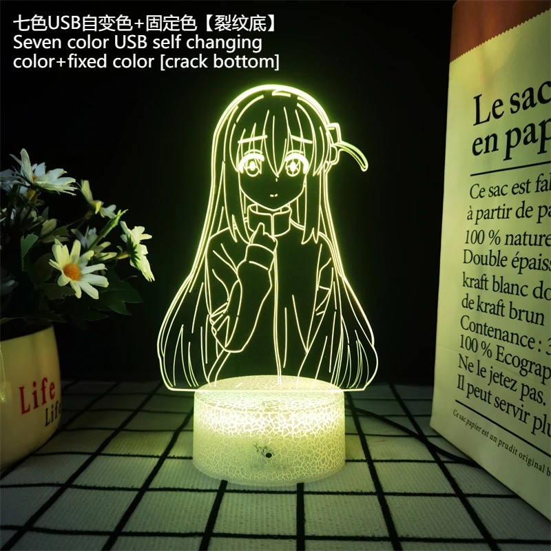 

Bocchi the Rock Hitori Nijika Ryou Kita ночное освещение украшение для спальни студенческое общежитие орнамент семь цветов аниме подарки