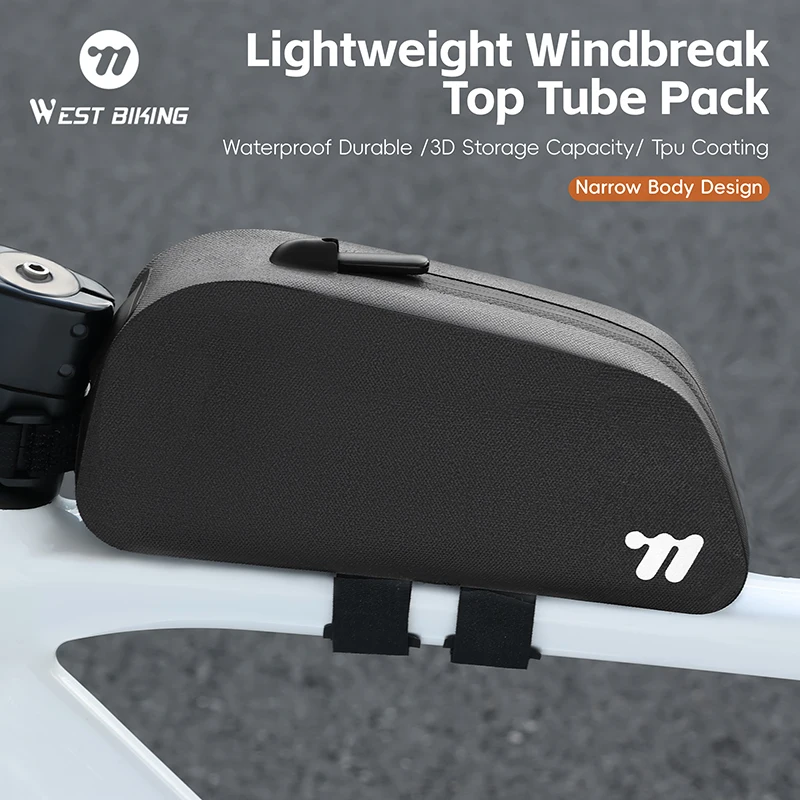 

WEST BIKING Bicycle Top Tube Bag Waterproof Bicycle Front Frame Bag Portable Multi function Bicycle Tool Bag Cycling Accessories