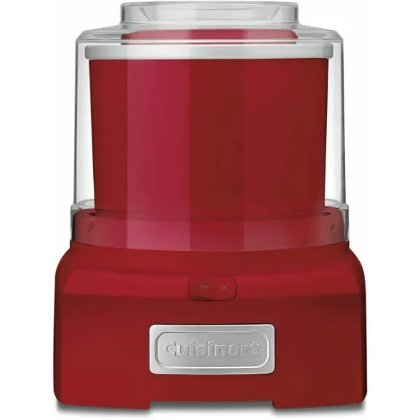 Cuisinart ICE-21RP1 1.5-Quart Frozen Yogurt, Ice Cream and Sorbet Maker, Double Insulated Freezer Bowl elminates the need