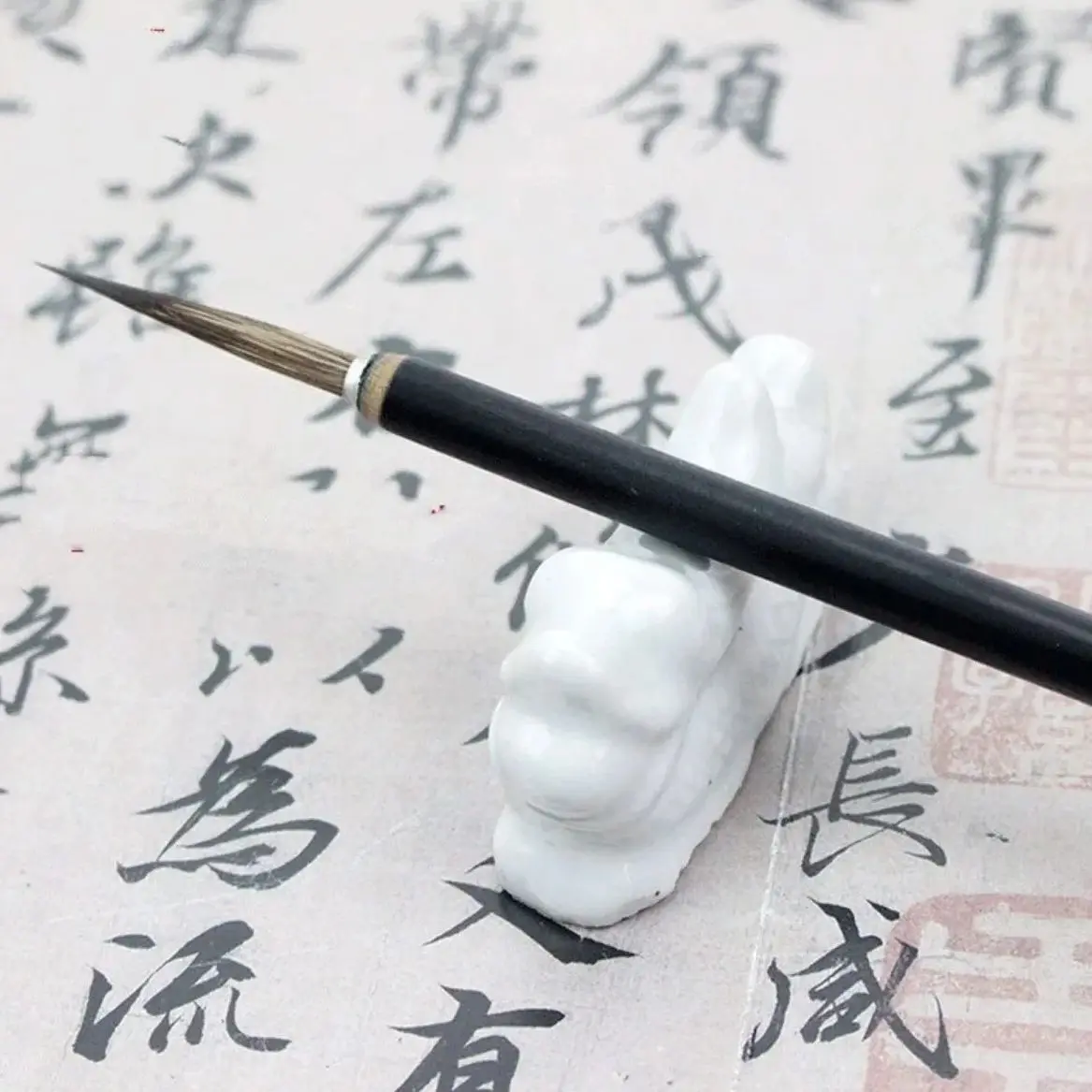 6pcs/set Calligraphy Detail Fine Brush Copper Head Hook Line Painting Brush Pens Chinese Weasel Mouse Badger Draw Art Paintbrush