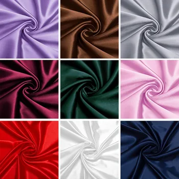 Silky Satin Patchwork Fabric Bundle, Quilting Wedding Table Decor, Vestuário Drapery, Quadrados, Artesanato DIY