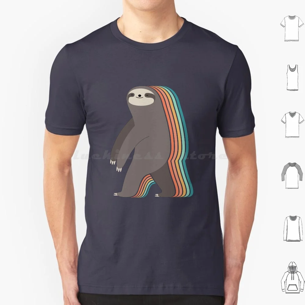 Sleepwalker T Shirt Men Women Kids 6Xl Sloth Rainbow Sleepwalker Dreams Cute Dream Fantasy Walk Fun Animal Animals Kids