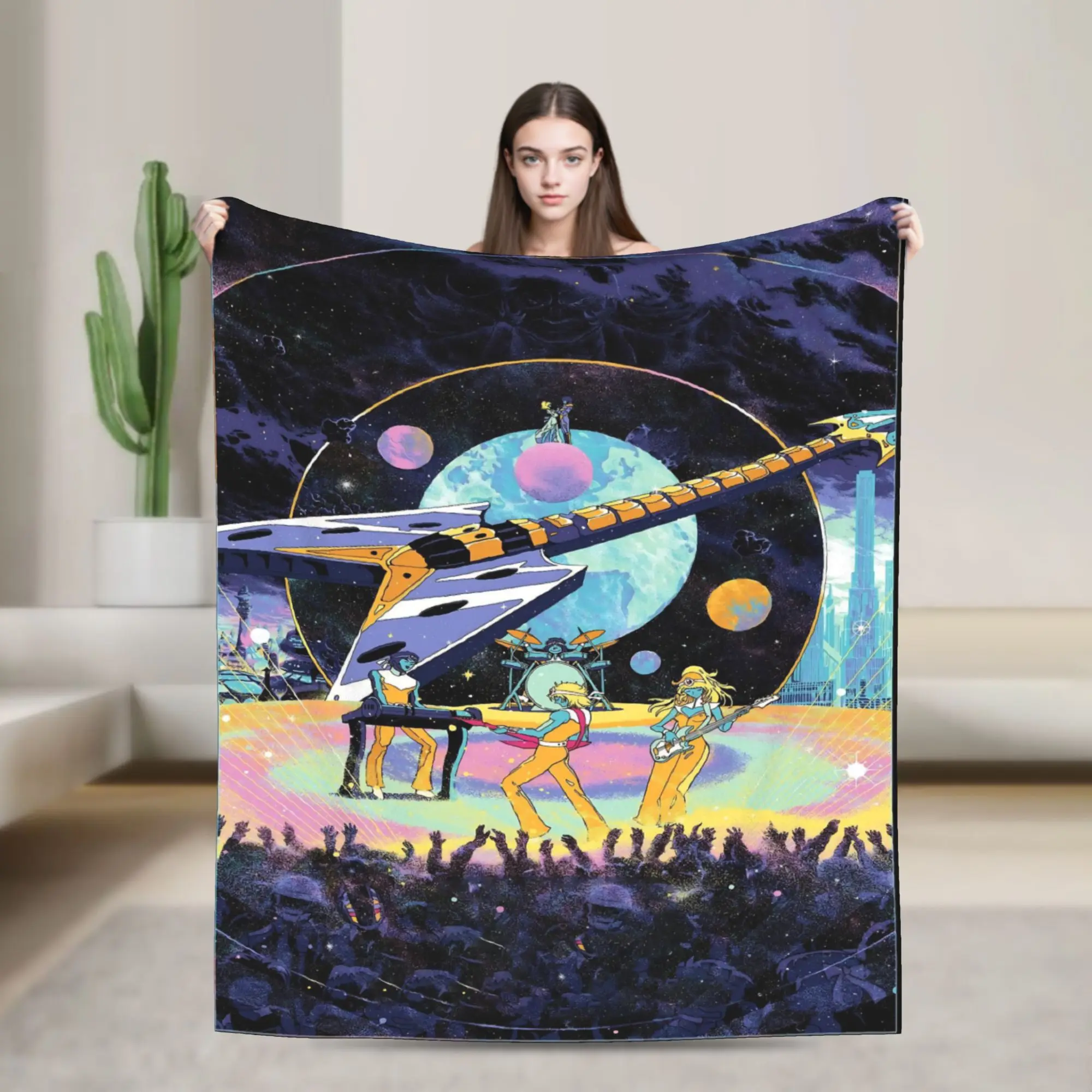 Stella Octave Arpegius Baryl Coral Fleece Plush Throw Blankets Interstella 5555 Blanket for Home Couch Ultra-Soft Bedding Throws