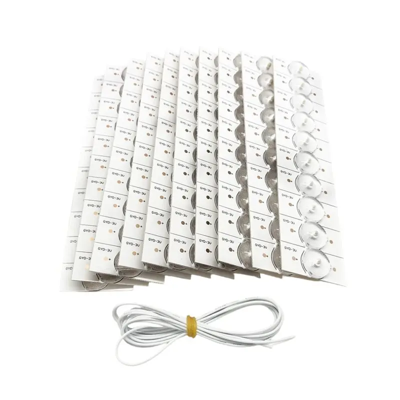 

Светодиодные лампы AS95-3V (50/100 шт.) с оптическими линзами и фильтрами для ремонта подсветки телевизоров 32-65 дюймов, высококачественные полосы для подсветки ТВ