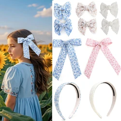25-3 3D Floral Lace Hairband Baby Headband Hair Clip Cute Toddler Hair Accessories Girls Hairband for Parties And Weddings