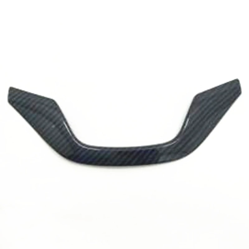 

AU34-2Pcs Black Auto Car Carbon Fiber Style Steering Wheel Frame Protector Cover Trim For HONDA ACCORD 2018 2019