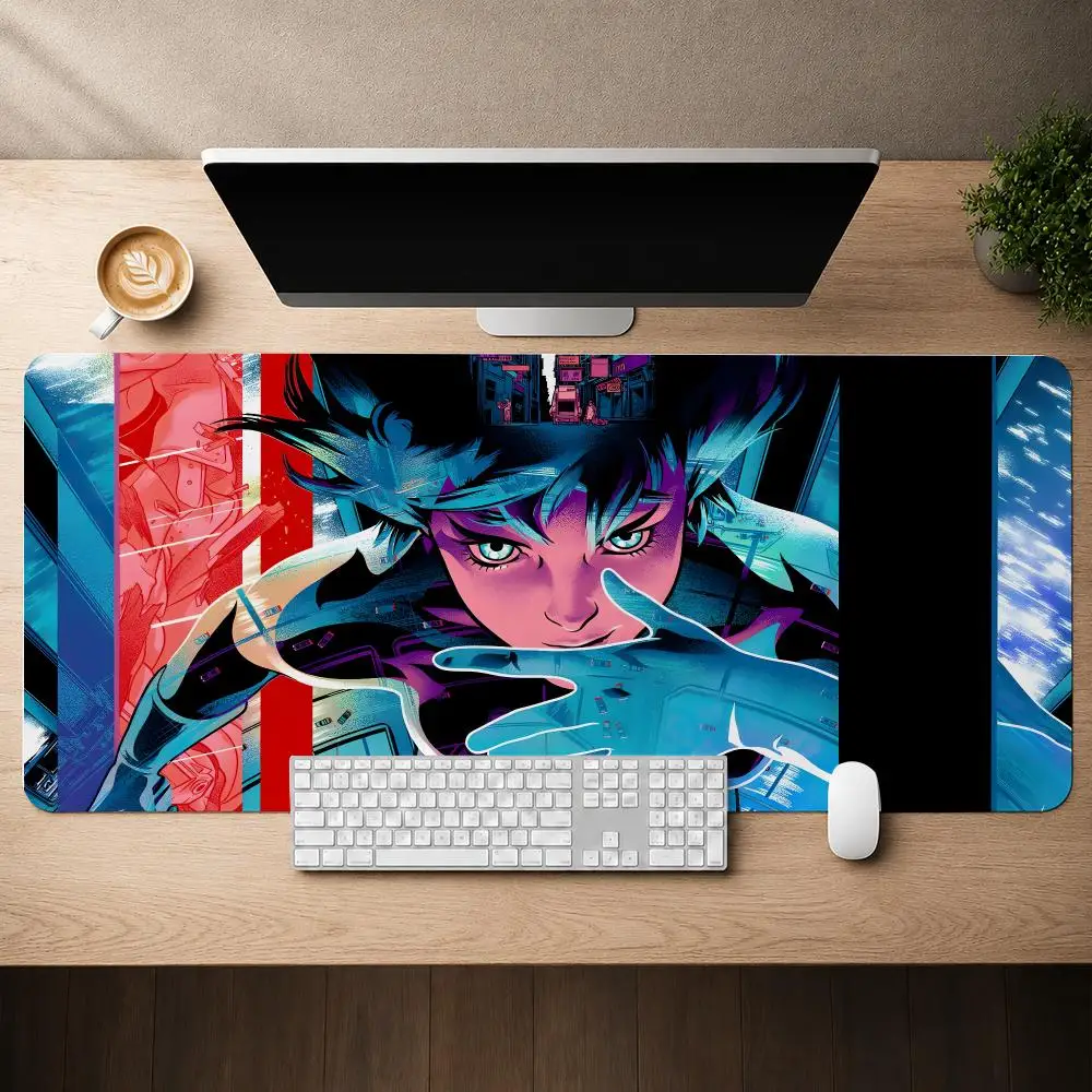 Ghost In The Shell Mouse Pad Mouse Pad Anti-Slip Rubber Base Extended Desk Mat For Gamers Office Computer Accessories