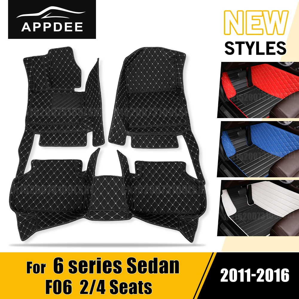 

For BMW 6 series F06 (2/4 Doors) 2011-2016 Custom Car Floor Mat Automobile Carpet Cover Interior Accessories Protective