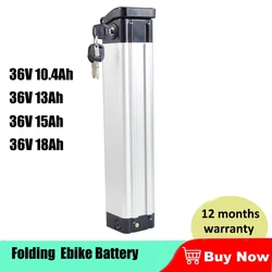 City Commuter Ebike Battery Pack 36V 10.4Ah 18Ah VELOSCo0T Mistral SP2 Silver Fish Electric Bike Lithium Batteries with Charger