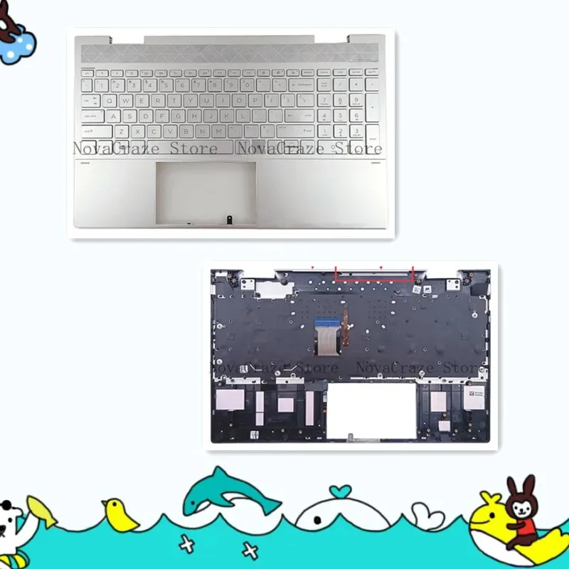 L93226-001 New For 15-EE 15-ED 15M-EE 15M-ED Palmrest with Backlit Keyboard L93226-001