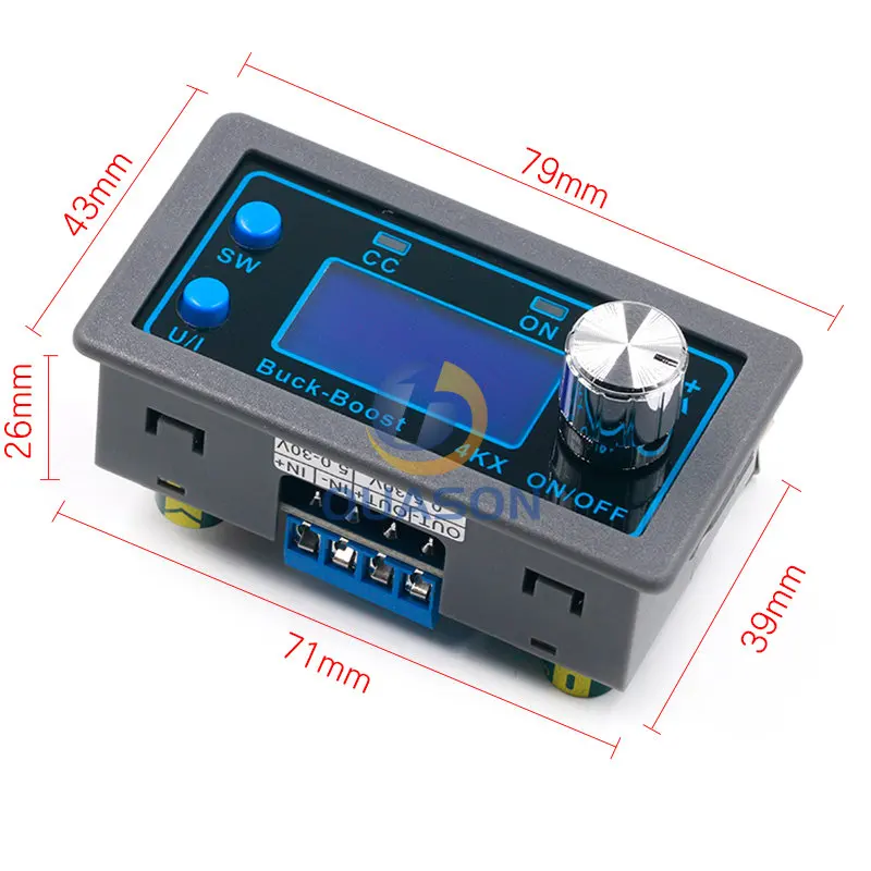 CNC DC DC Buck Boost Converter CC CV 0.5-30V 4A Power Module Adjustable Regulated power supply For Solar Battery Charging