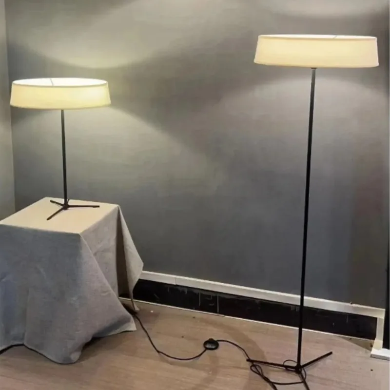 

Nordic Rotundity White Fabric LED Floor Lamps Modern Minimalist Living Room Bedroom Kitchen Restaurant Atmosphere Standing Light