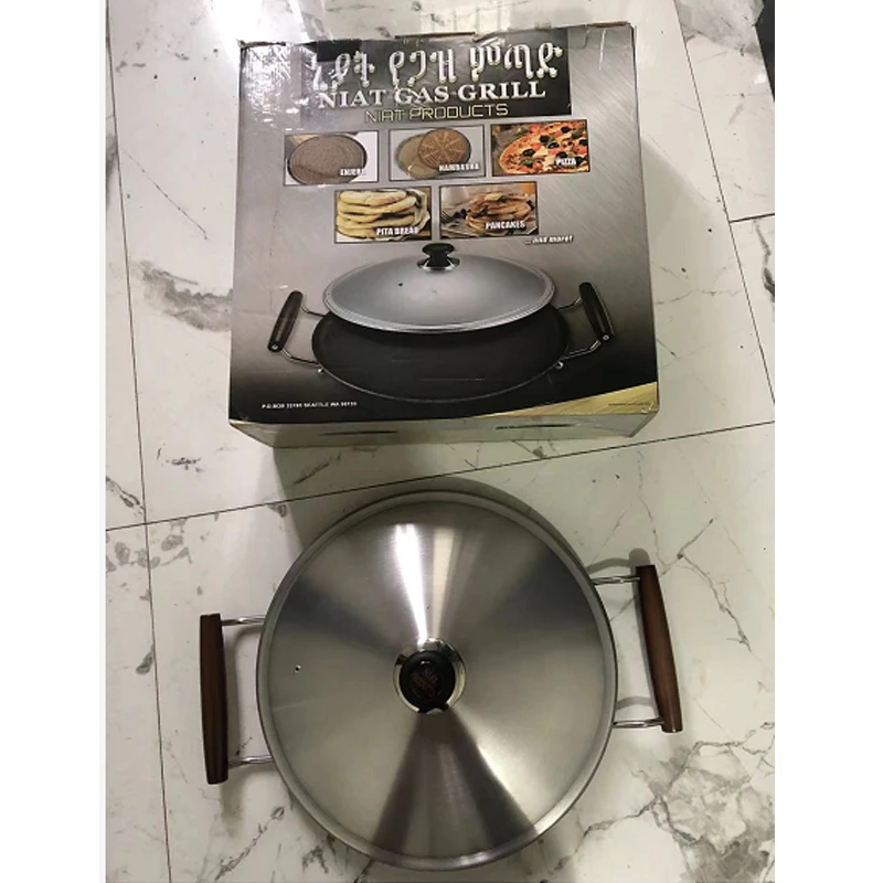 Imagem -06 - Grelhador Ambasha Griddle Gorraasakisr Lefse Smida Batbout Khobz Mitad