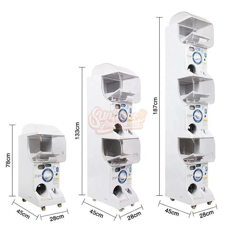 

Wholesale Two Layer Gachapon Vending Machine Japan Style Multi Token Operated for Sale