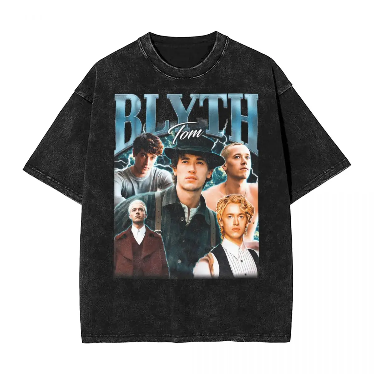 Retro Tom Blyth Boyfriend T Shirts Washed Cotton Harajuku T-Shirt Fashion for Men Women Tops Streetwear Printed Tee Shirt