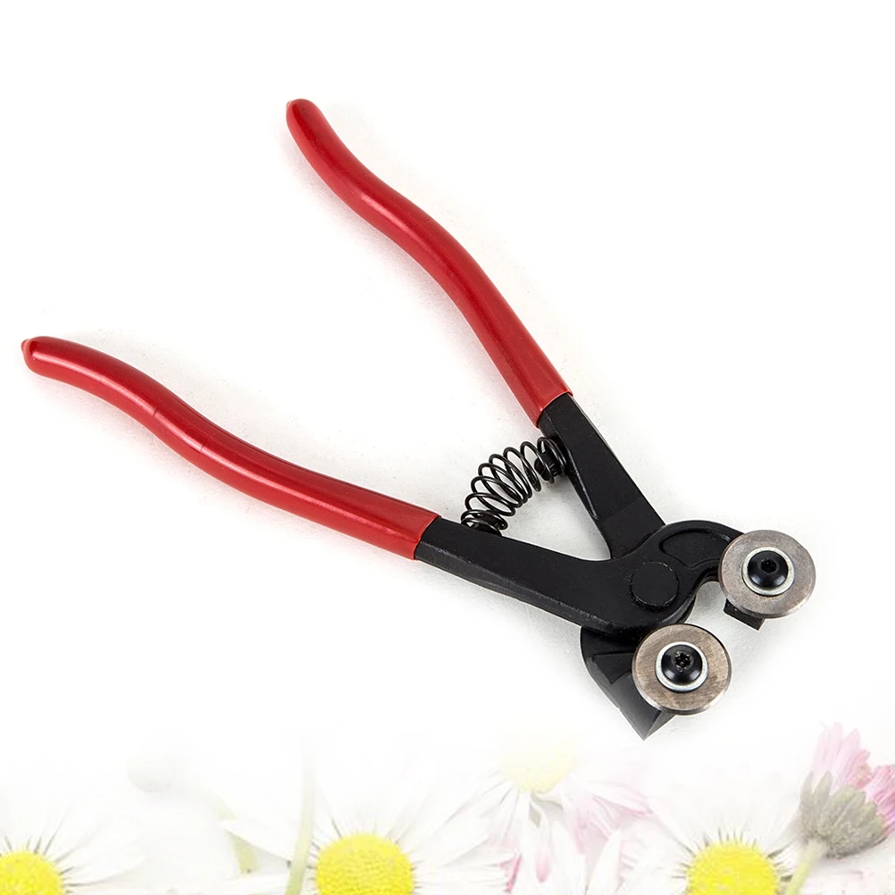 

1pc Stainless Steel Glass Tile Cutter Pliers Forged Steel Body Smooth Cutting Edge Glass Tile Clipper Trimmers Diy Manual Round