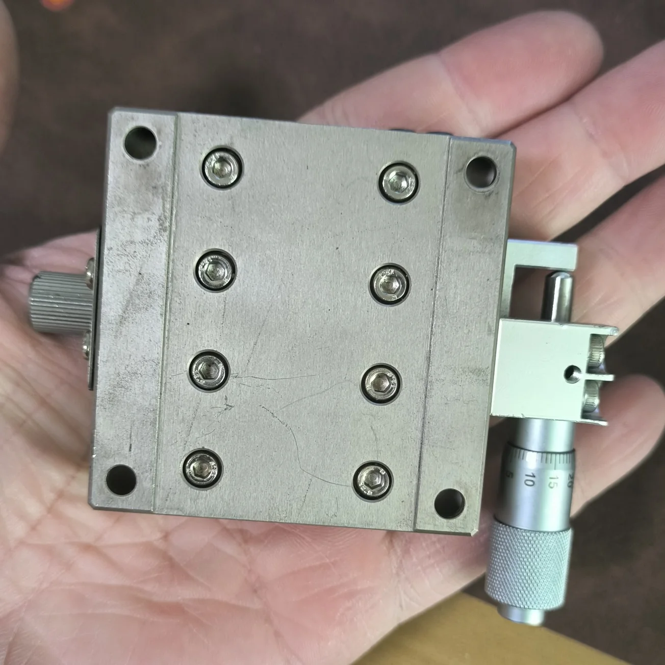 6cm Stainless steel fine adjustment slide manual adjustment platform
