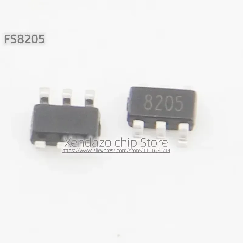 20pcs/lot FS8205 FS8205 8205 SOT23-6 package Original genuine Lithium battery protection chip for mobile power supply