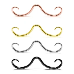 Stainless Steel Septum Mustache Nose Rings Hoop Septum Piercing Hanger Fashion Nose Body Piercing Jewelry Durable