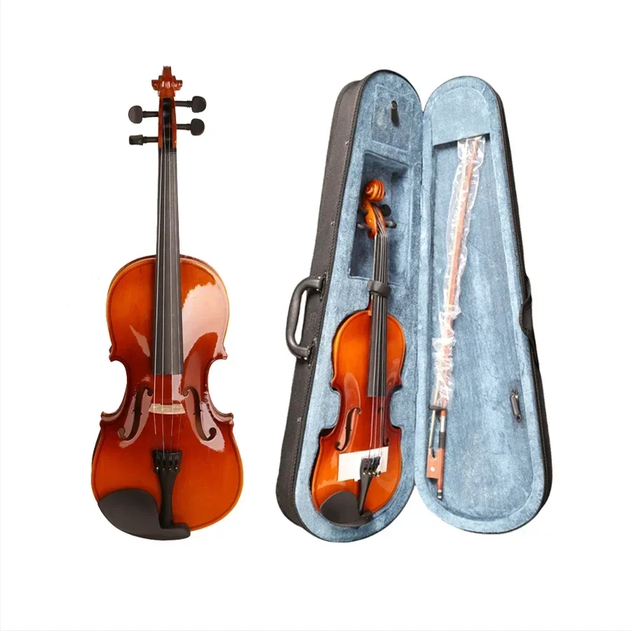 

professional musical Instruments high quality handmade violin glossy finish full size student violin wholesale at low price