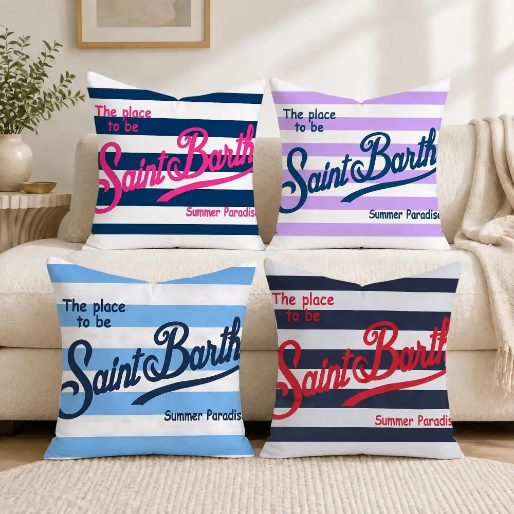 S-Saint Fashion B-Barth Lucky Cushion Cover Plush Decorative Pillow Case With Hidden Zipper Fashion Room Decor For Home