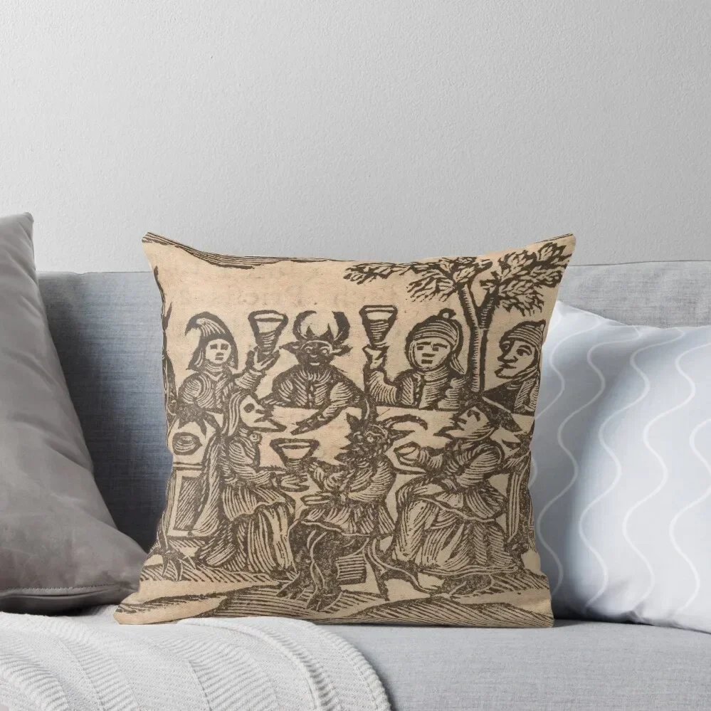 Witches, Wizards, and Devils Dine Throw Pillow Christmas Pillow Cases Sofa Decorative Covers Sofas Covers pillow