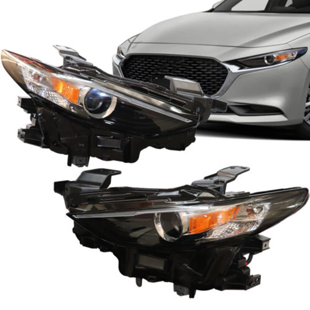 [Left or Right] Side Full LED Headlights Assembly For 2019 2020 Mazda 3 Clear Lens Sport Hatchback Sedan