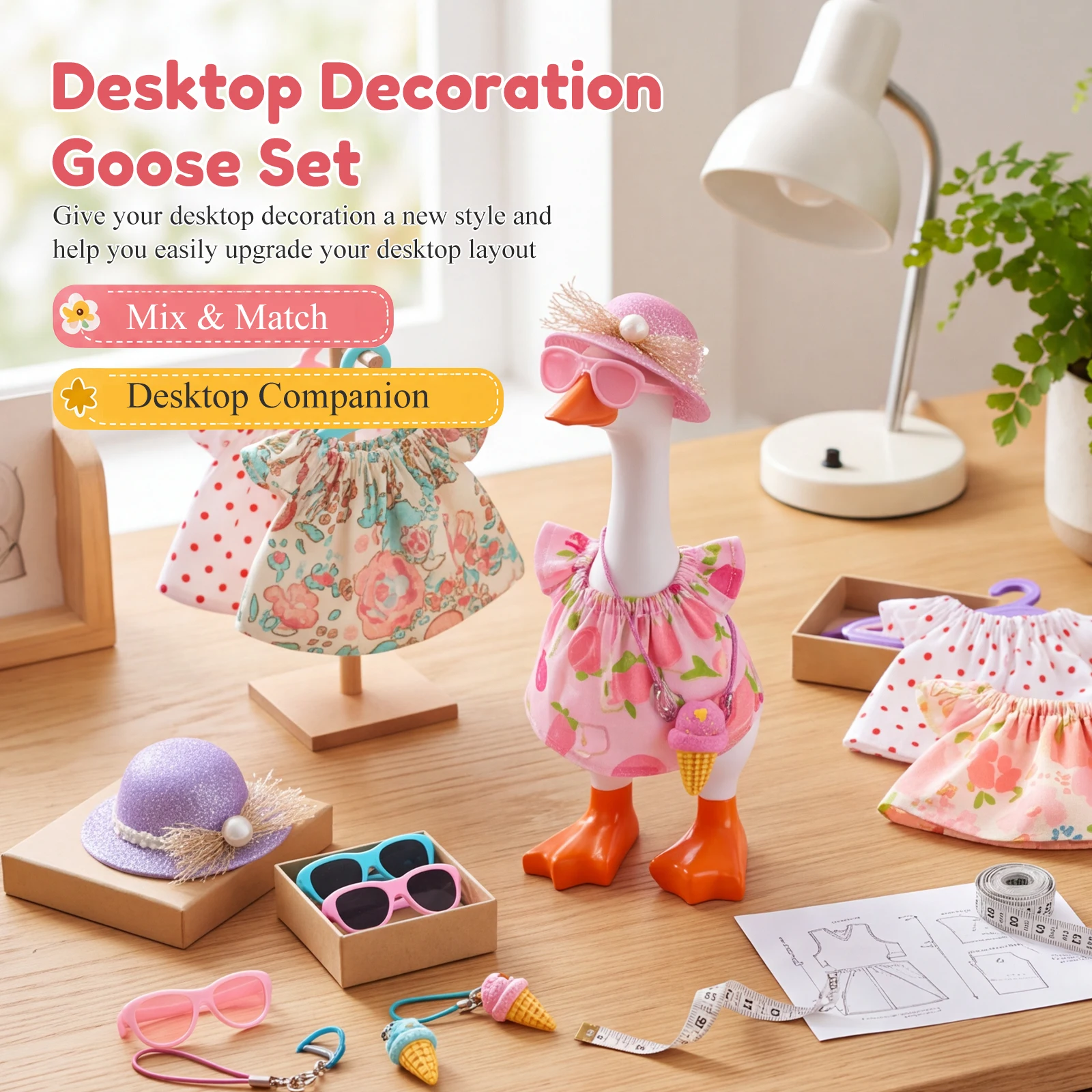 4 Set Desk Goose Outfit Reusab - Home Art Textiles review and price