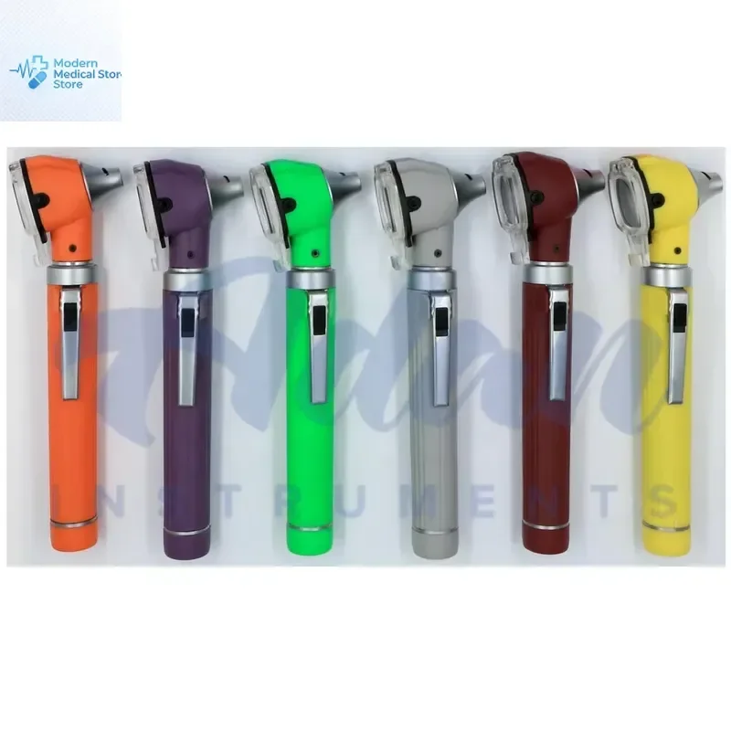 2026 New, High Quality, 3X Magnifying LED Fiber Optic Otoscope Set, Pocket Size Steel and Plastic Eardrum Diagnostic Device