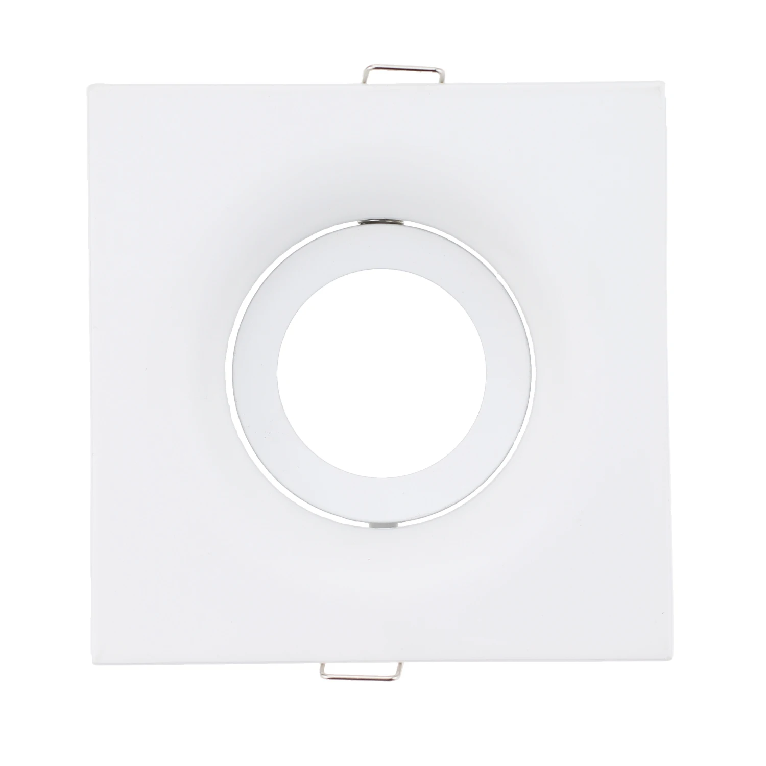 Round and Square GU10 Housing Fitting Adjustable Ceiling Light Fixture Round Downlight Frame GU10 Lampu Siling