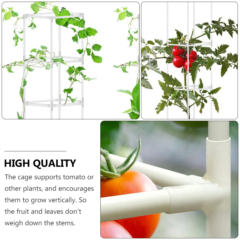 

1Set Plastic Plant Rack Connector Stable Climbing Trellis for Vertical Plants Tomato Pole Trellis Support