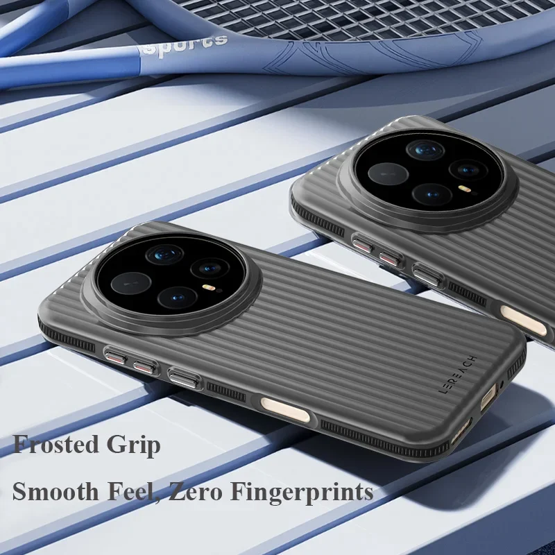 LR Toc ICICLE لهاتف Honor Magic 8 Pro حافظة ثلاثية الأبعاد مضادة للانزلاق مقابض جانبية على مستوى ميكرون متجمد غطاء خلفي جراب هاتف