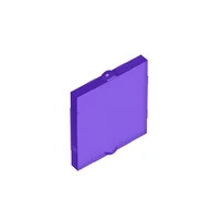 Gobricks 10PCS DIY Brick 60601 Glass for Window 1x2x2 Flat Building House Car Blocks Parts DIY Educational Toys Boys Girls Gift 2