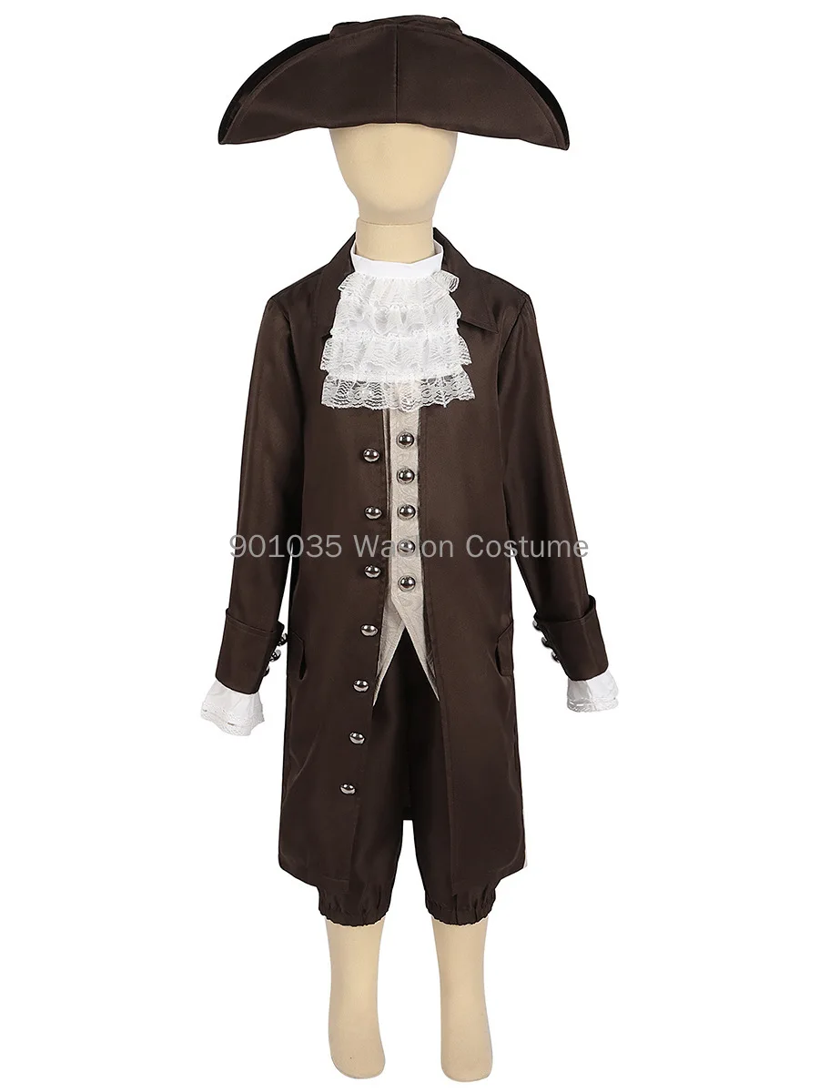 Costume coloniale ragazzi 18th Century Child Cosplay America Costume Revolution Outfit