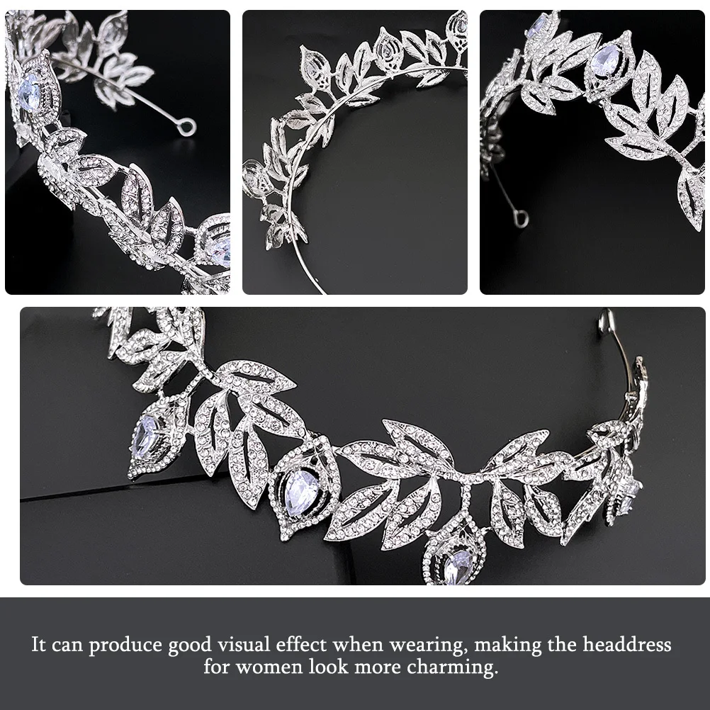حجر الراين تاج الشعر التبعي أنيقة سبائك الزنك غطاء الرأس حفل زفاف الزفاف أغطية الرأس اكسسوارات الزخرفية