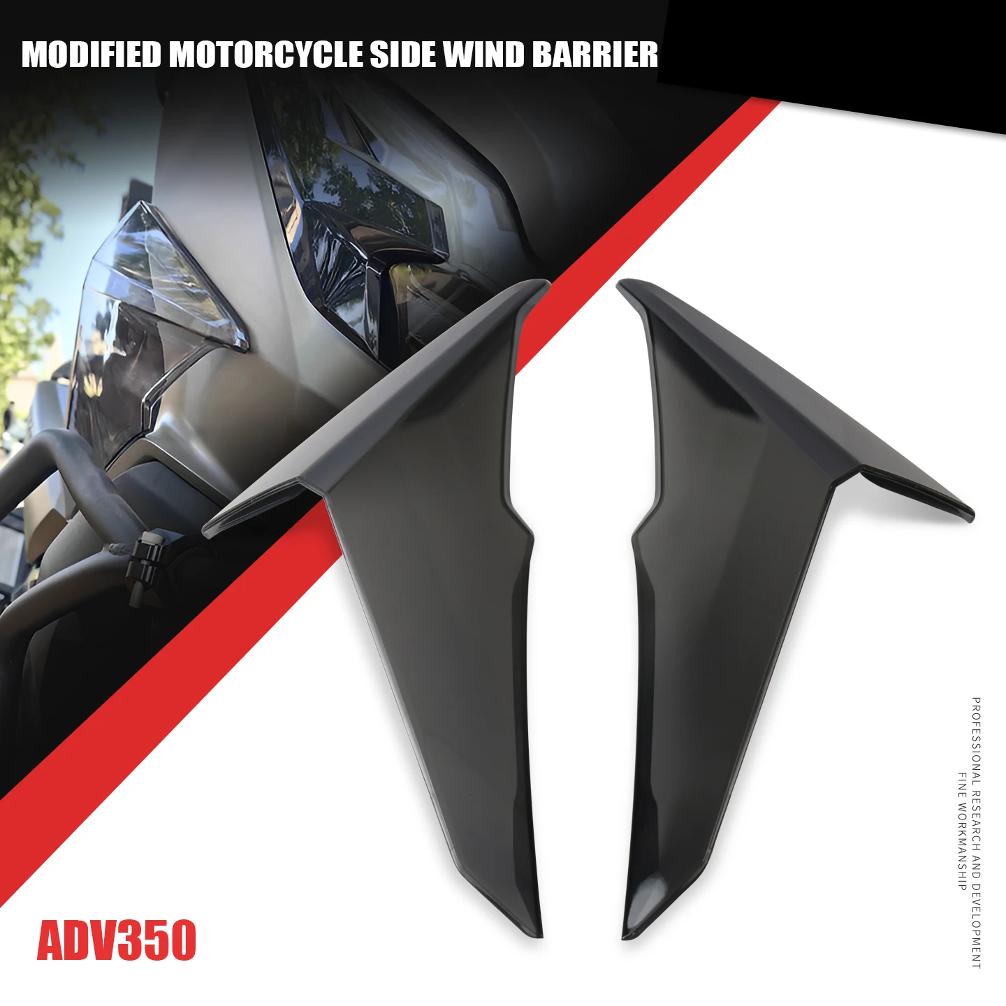 

Спортивные боковые спойлеры для мотоцикла, часть обтекателя, дефлектор крыла, ветровое стекло, аксессуары для лобового стекла для ADV350 ADV 350 ADV-350