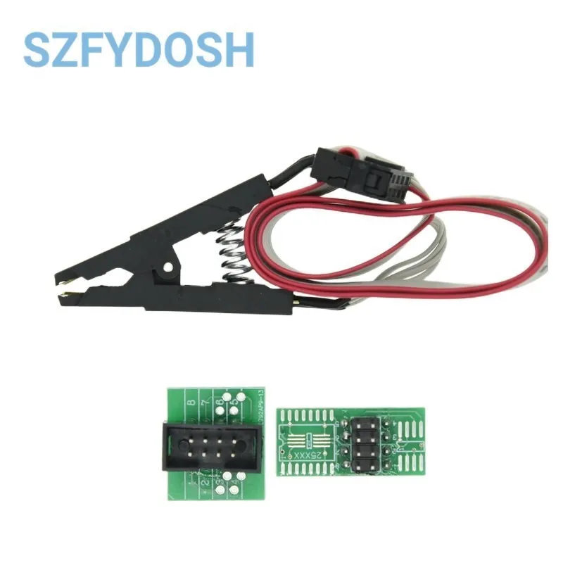 CH341A 24 25 Series EEPROM Flash BIOS USB Programmer Module + SOIC8 SOP8 Test Clip For EEPROM 93CXX / 25CXX / 24CXX