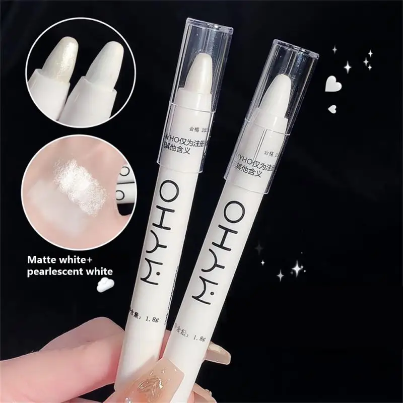 Matte Glitter Lying Silkworm Highlighter Pen Eyeshadow Long-lasting Waterproof Brighten Pearlescent Eyeshadow Eye Women Makeup