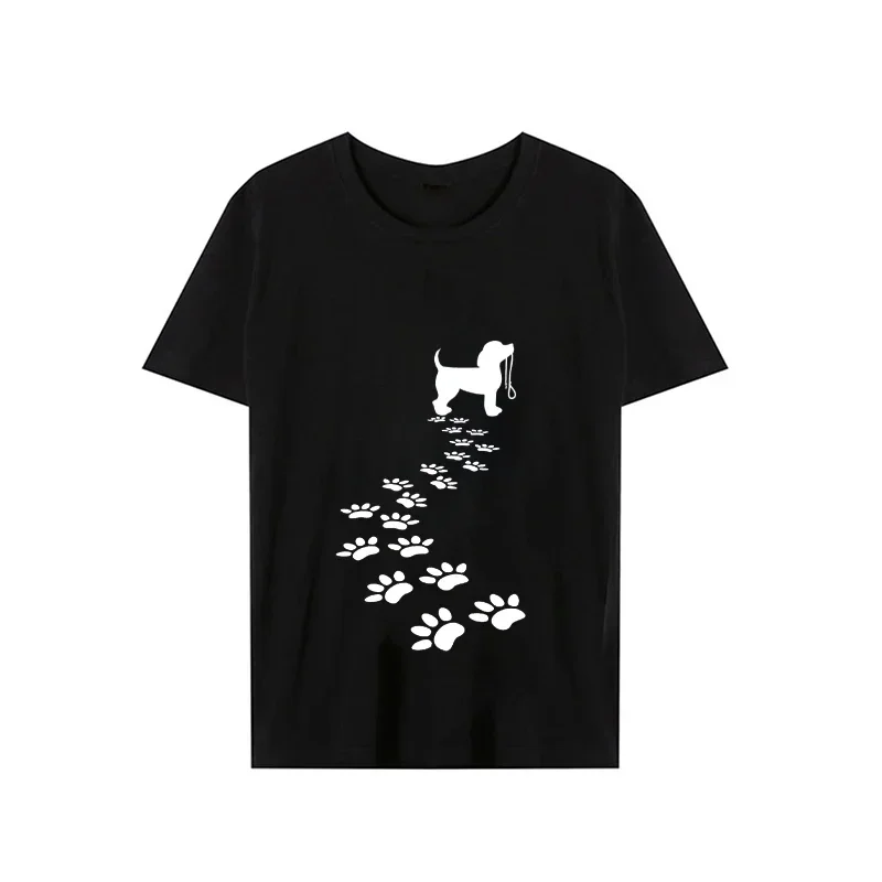 Summer Tshirts Fashion Kawaii Dog Paw Shirt Women Men Clothes Funny Graphic Tshirt Femme Harajuku Shirt Hip Hop T-shirt