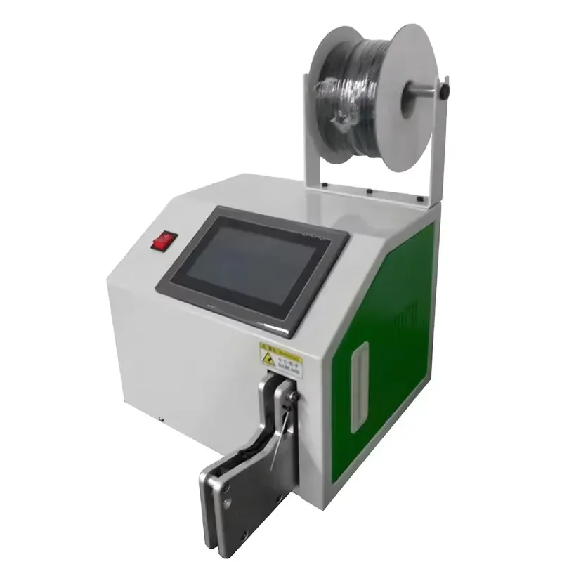 Automatic Cable Winding Machine USB Data Power Cord Strapping Tool Single Wire Tape Binder for Electronics Organization