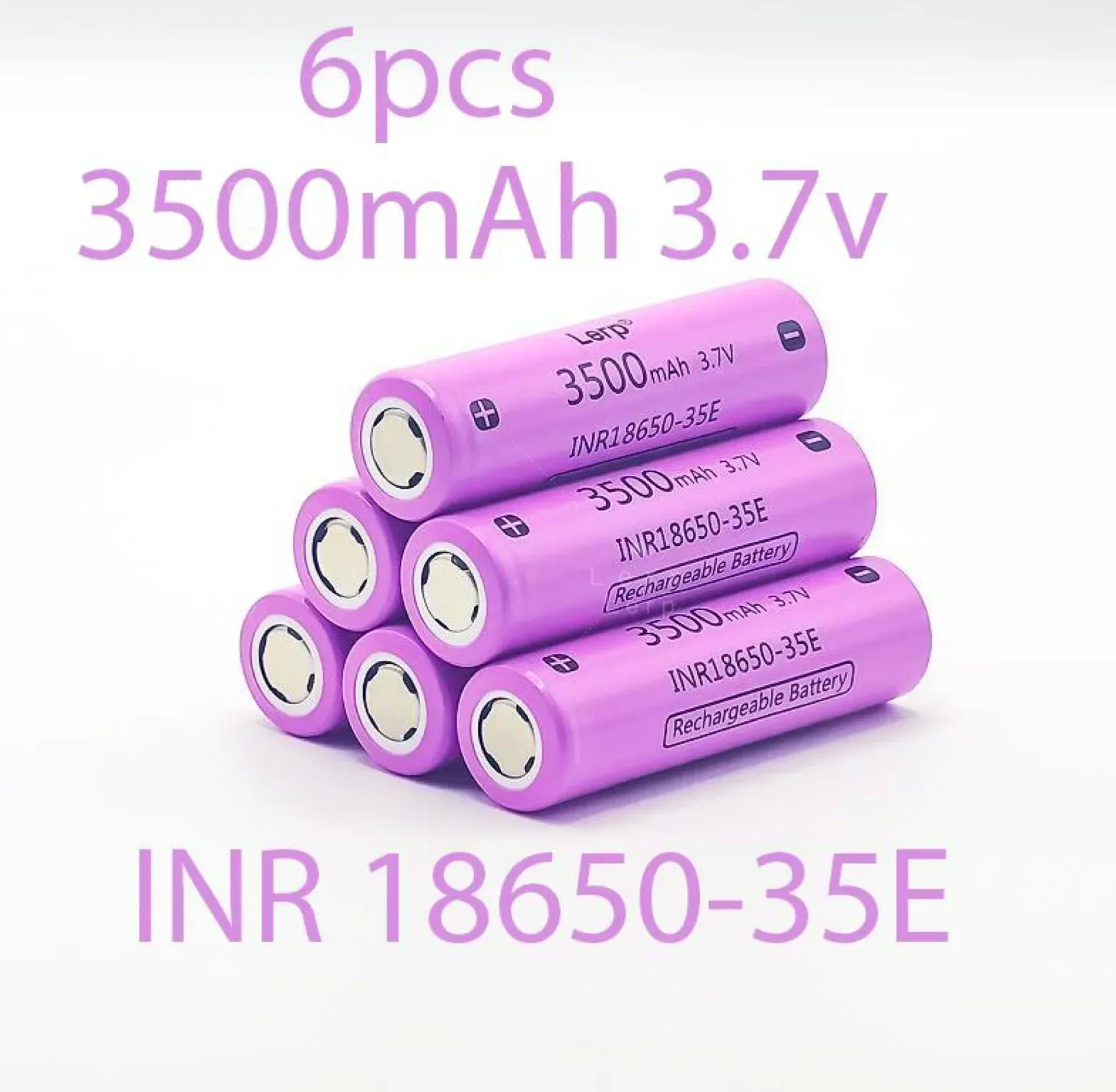 The latest 18650 rechargeable lithium battery is 100% original 3.7V 3500mAh, suitable for various electronic products