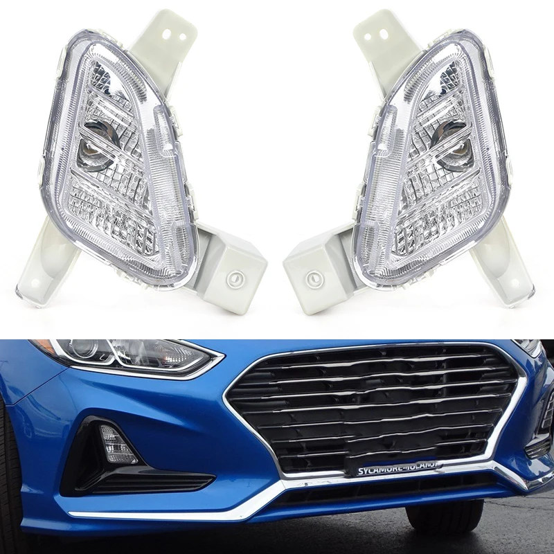 

Pop Car Fog Lights For Hyundai SONATA 2018-2019 Halogen Foglights Fog Lamp Daytime Running Light Fog Lamp Car Accessories