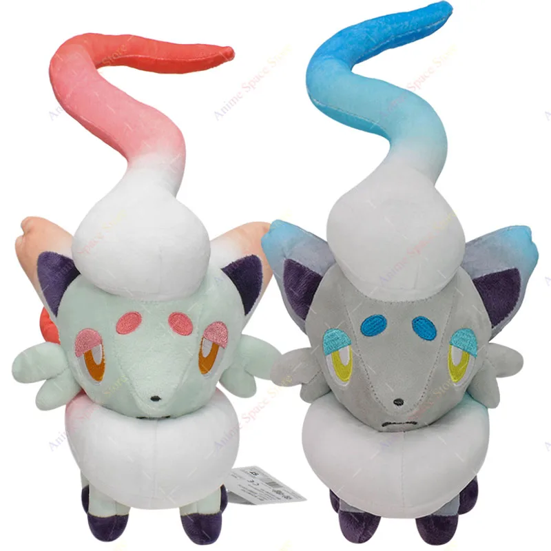 Pokemon Shiny Hisuian Zorua Plush Toys Anime Hisuian Decidueye Hisuian Goodra Stuffed Collection Peluche Animal Dolls Kids Gifts