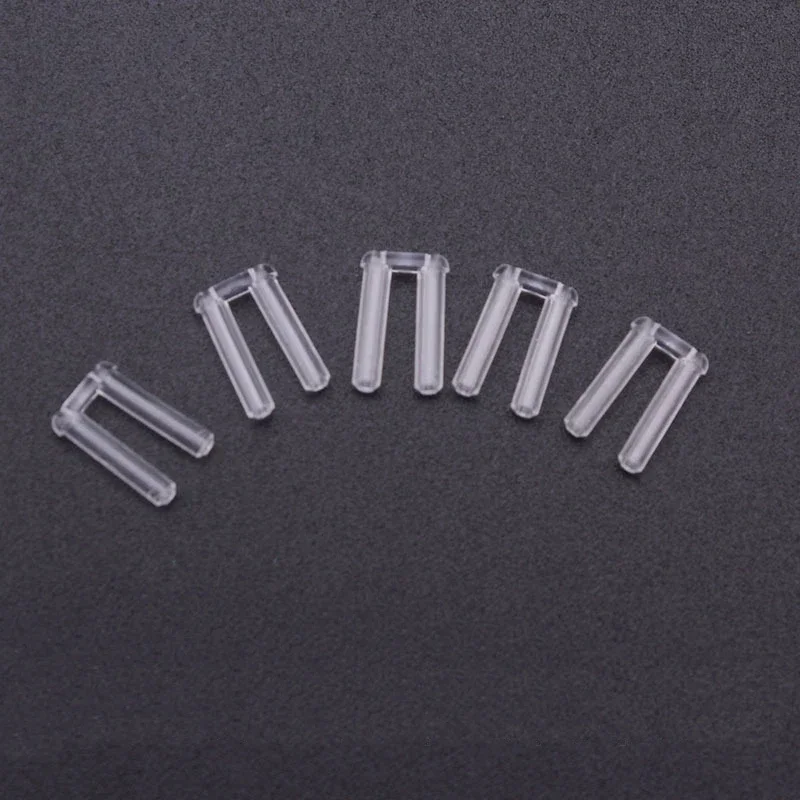 100pcs Rimless Glasses Double rubber plug Lock Bushings eyeglasses plastic double bushing pins