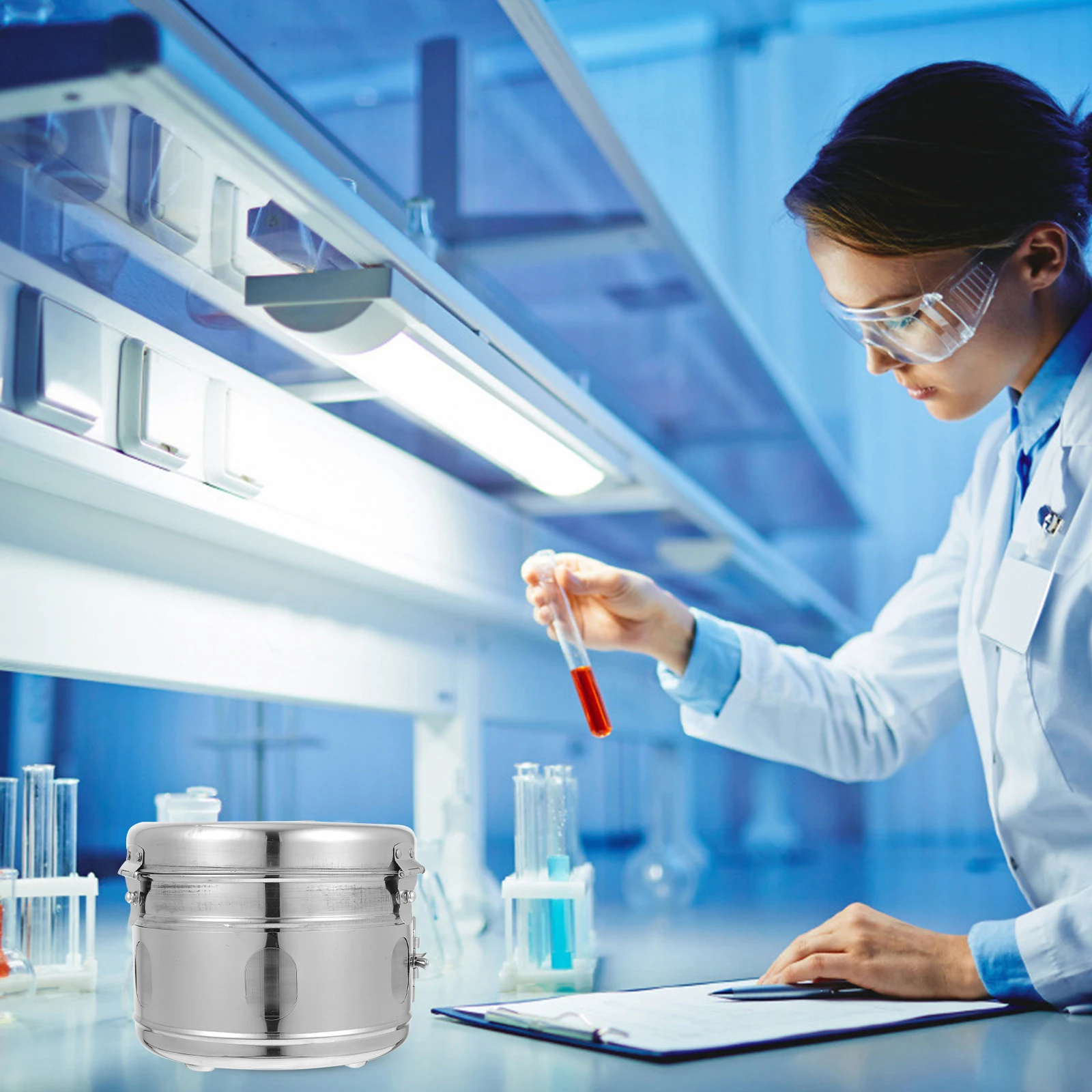 Stainless Steel Cotton Ball Holder Dressing Box Anti-rust Container Dressing Cotton Storage Box Salon Medical Use Storage Can