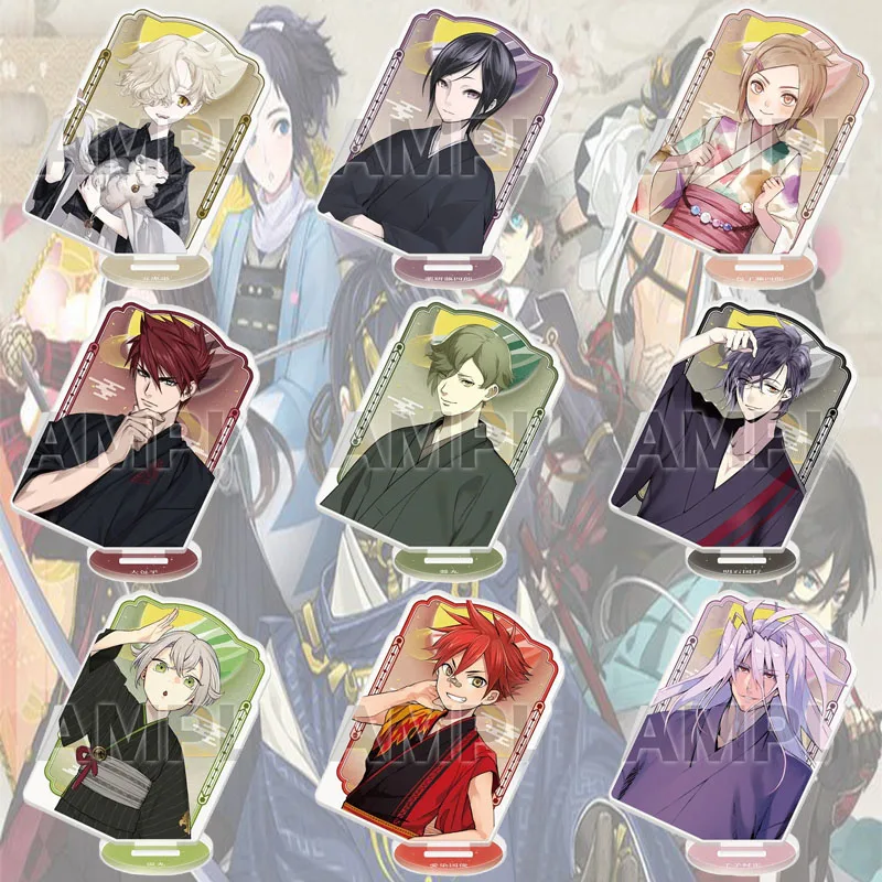 Touken Ranbu‑ONLINE Hot Anime Acrylic Figure Stand Clear HD Printing Model Plate Display Decoration Keychain