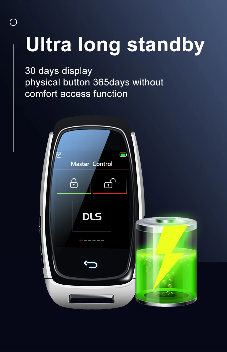 DLS-920 LCD Smart Key Originele afstandsbediening autosleutel Keyless aangepast