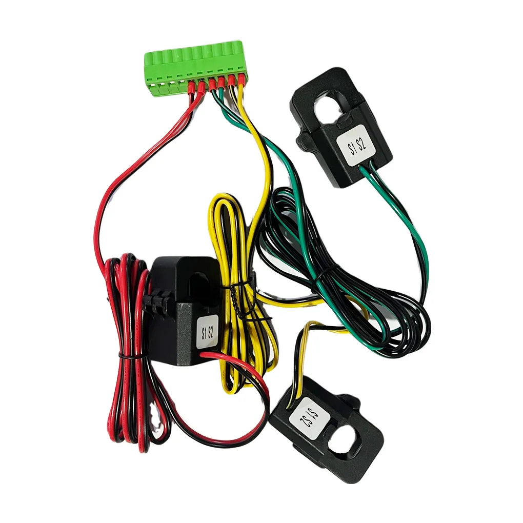 Three Phase Tuya WiFi Smart Bi-Directional Energy Meter Or 3 CT Clamps Leakage Over Under Voltage Protector Relay Switch Limit