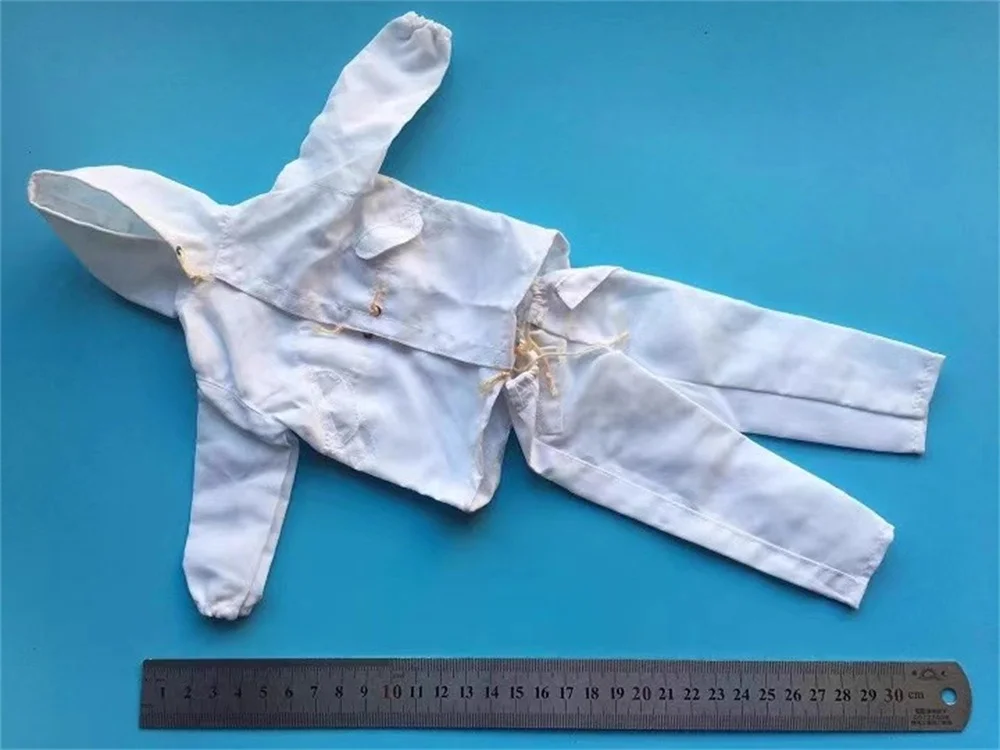 DML escala 1/6th muñeca soldado de invierno vestido blanco uniforme pantalón juguetes modelo accesorios para figura de acción de 12 "muñeco recoger DIY