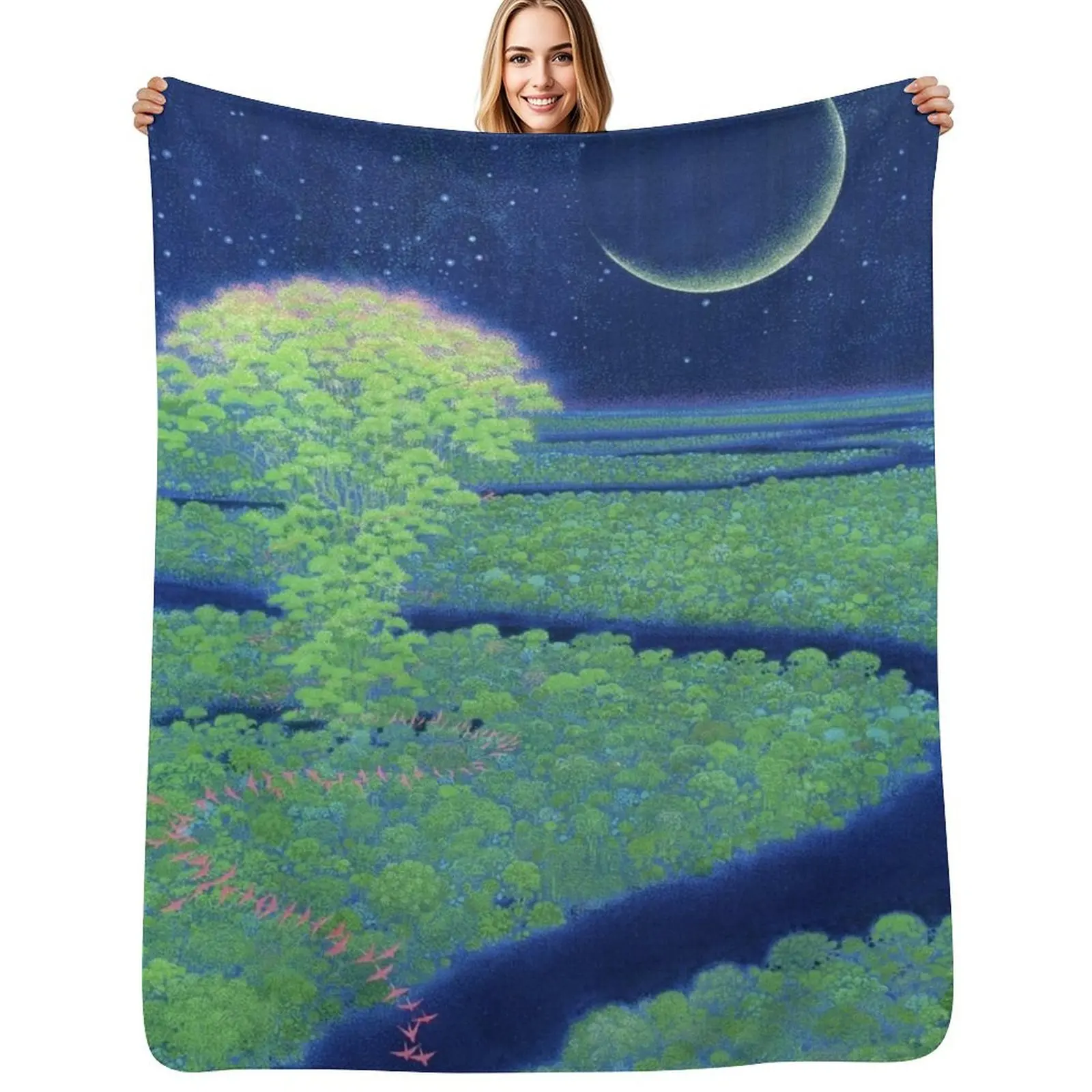 

Secret of Mana Throw Blanket Elegant Warm Throw Blanket for Hotel Home